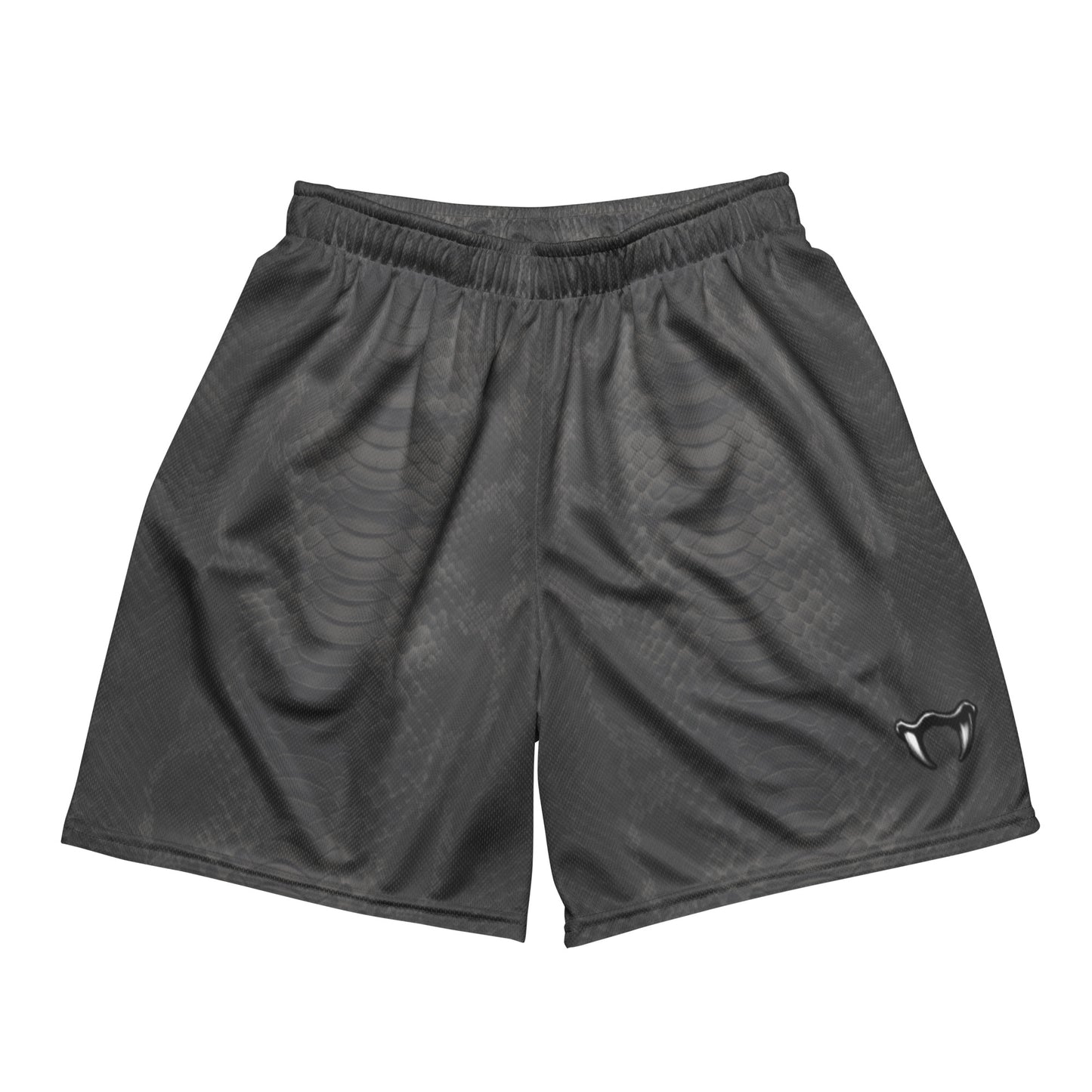 Unisex grey skale mesh shorts