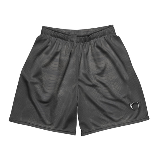 Unisex grey skale mesh shorts